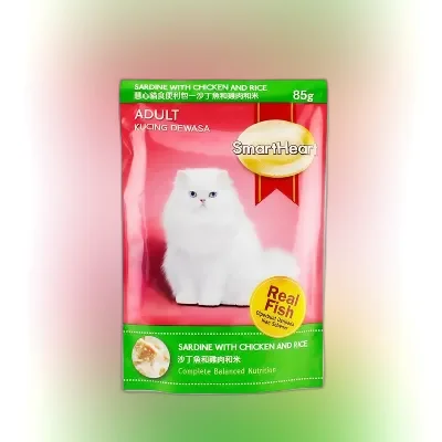 SmartHeart Adult Cat Food Sardine Chicken & Rice