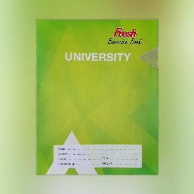 Fresh Standard Large Exercise Book (Math Plain 204 Pages) Green Cover