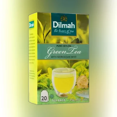 Dilmah Ceylon Moroccan Mint Green Tea