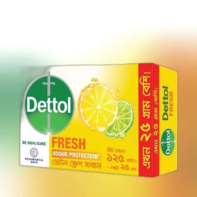 Dettol Fresh Soap 125 gm (25 gm Extra)