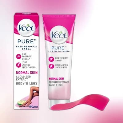 Veet Pure Hair Removal Cream Normal Skin With Cucumber Extract