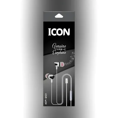 Icon Genuine Earphone Type - C White (IEP-201)