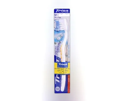 Trisa Toothbrush Pearl White Medium (Assorted colour)