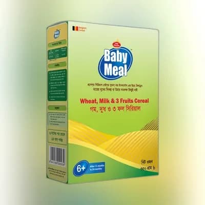 Baby Meal Milk Wheat & 3 Fruits Cereal (6-24 M)