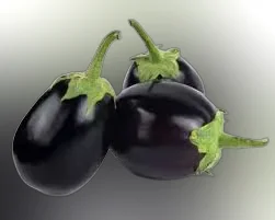 Kalo Gol Begun (Round Brinjals Black) ±35 gm