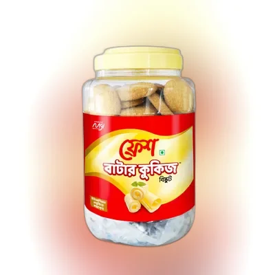 Fresh Butter Cookies Biscuit Jar