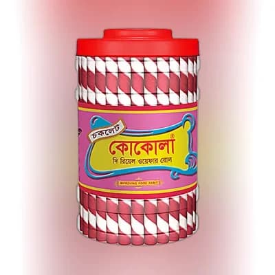 Cocola Chocolate Wafer Roll Jar