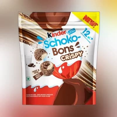 Kinder Schoko-Bons Crispy Milk And Cocoa Flavor 67.2 gm